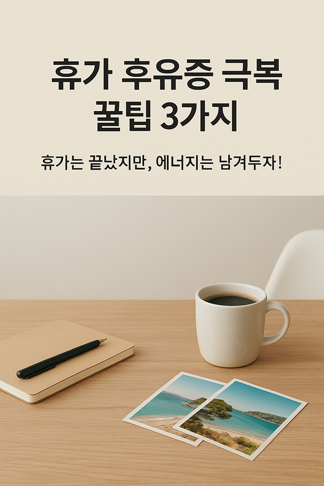  휴가 후유증 극복 꿀팁 3가지