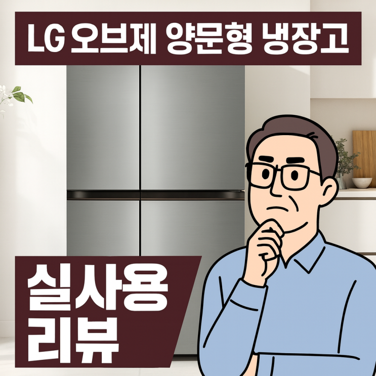  LG 디오스 AI 오브제컬렉션 양문형 냉장고 S836P132 실사용 후기