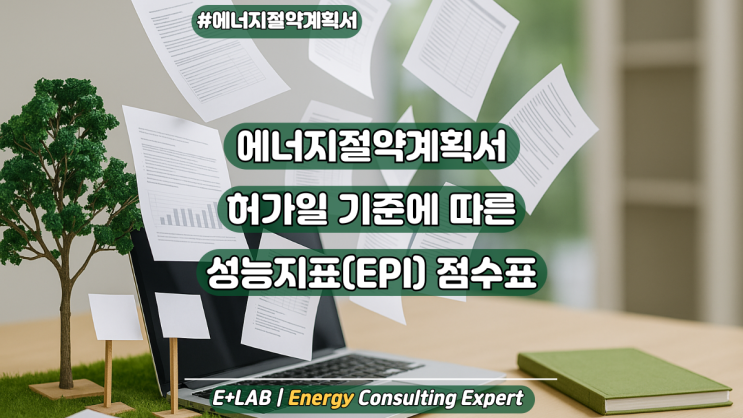  에너지절약계획서 허가일 기준에 따른 성능지표(EPI) 점수표