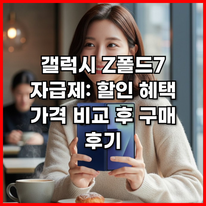  갤럭시 Z폴드7 자급제: 할인 혜택 가격 비교 후 구매 후기