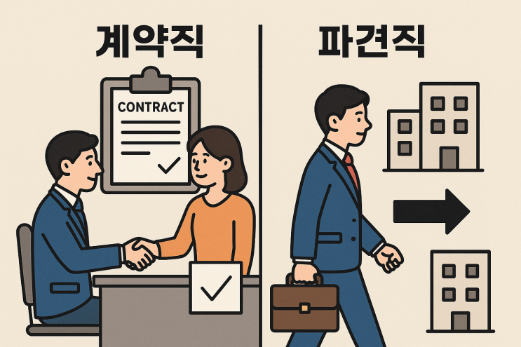  계약직과 파견직, 헷갈리지 마세요! 핵심 차이 정리