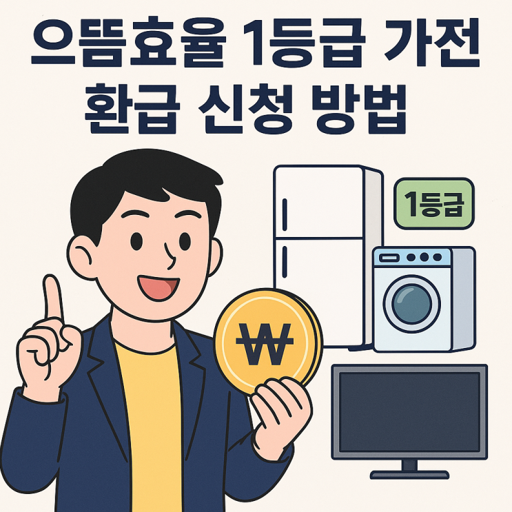  으뜸효율 1등급 가전 환급 신청 방법 완벽 가이드