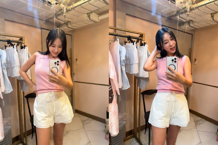  애 둘 엄마, 방송에 사업까지? 이지혜의 핑키한 여름 OOTD