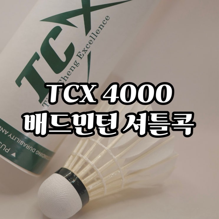  TCX 배드민턴셔틀콕, 동호회 엄마 아빠가 직접 써본 리얼 후기