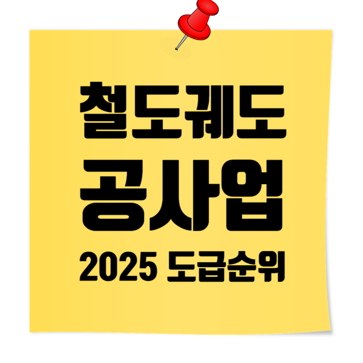  2025 철도·궤도공사업 도급순위 총정리: 삼표레일웨이 1위