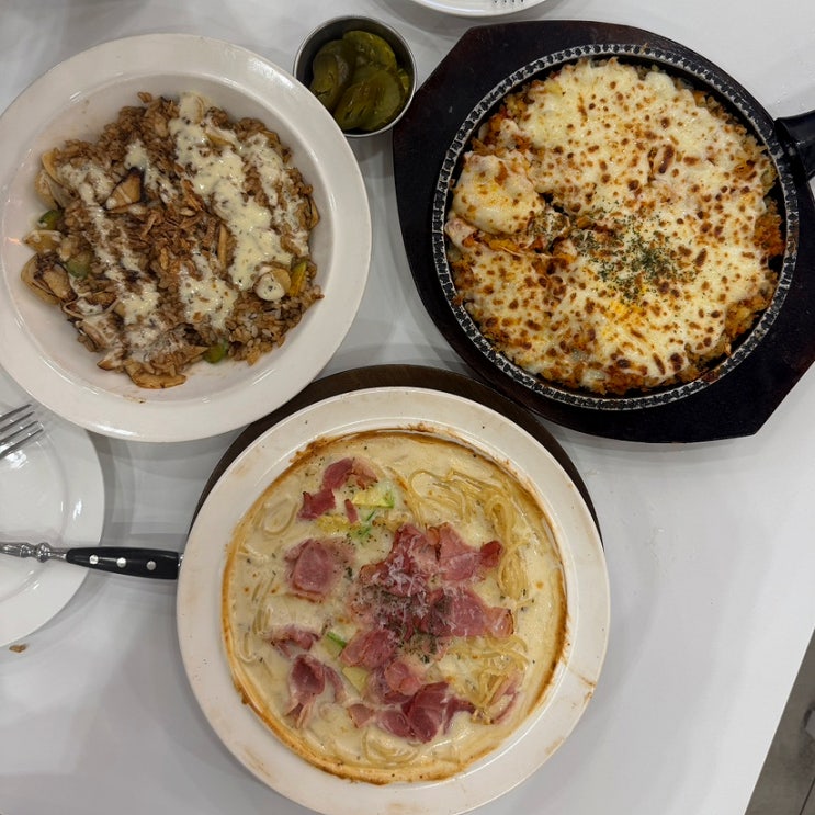  타임스퀘어 맛집 내돈내산 미즈 컨테이너 가성비 좋은 영등포 파스타 점심