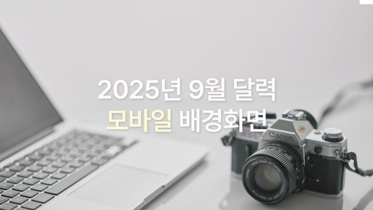  2025년 9월 달력 아이폰 16 프로맥스 차분+심플 초가을 감성 배경화면 7종