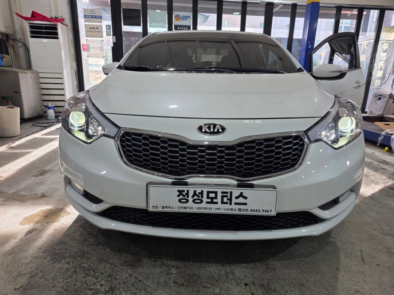 k3 브라비오 올뉴 클래식 H7 LED 헤드라이트 후진등 교체~!!!