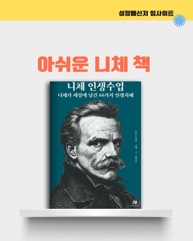  니체 인생수업, 프리드리히 니체, 김지민, 인문학 책: 아쉬운 니체 책