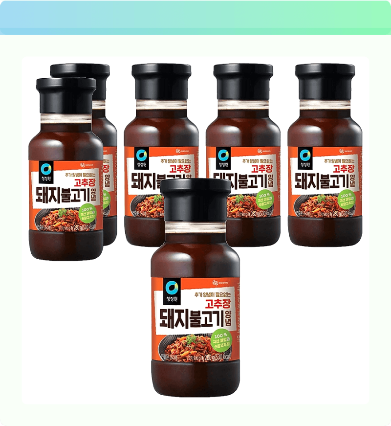 손님? 캠핑? 걱정 끗! 청정원 고추장 돼지불고기 양념 하나면 요리 끝판왕 등극!