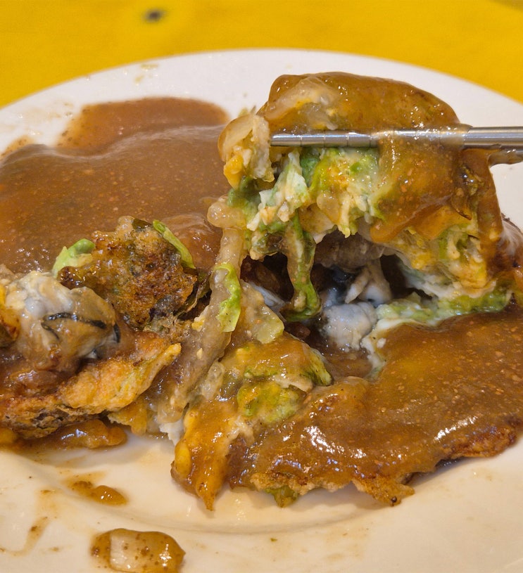  대만 타이베이 '닝샤 야시장' 저렴하고 맛있는 야식들! 굴전, 돼지고기덮밥, 수수빙수, 고구마튀김볼