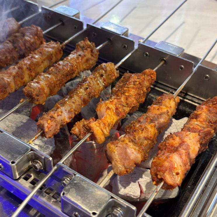  건대 양꼬치 해란양꼬치 건대본점 양꼬치, 가정식냉채, 꿔바로우 후기 및 주차정보