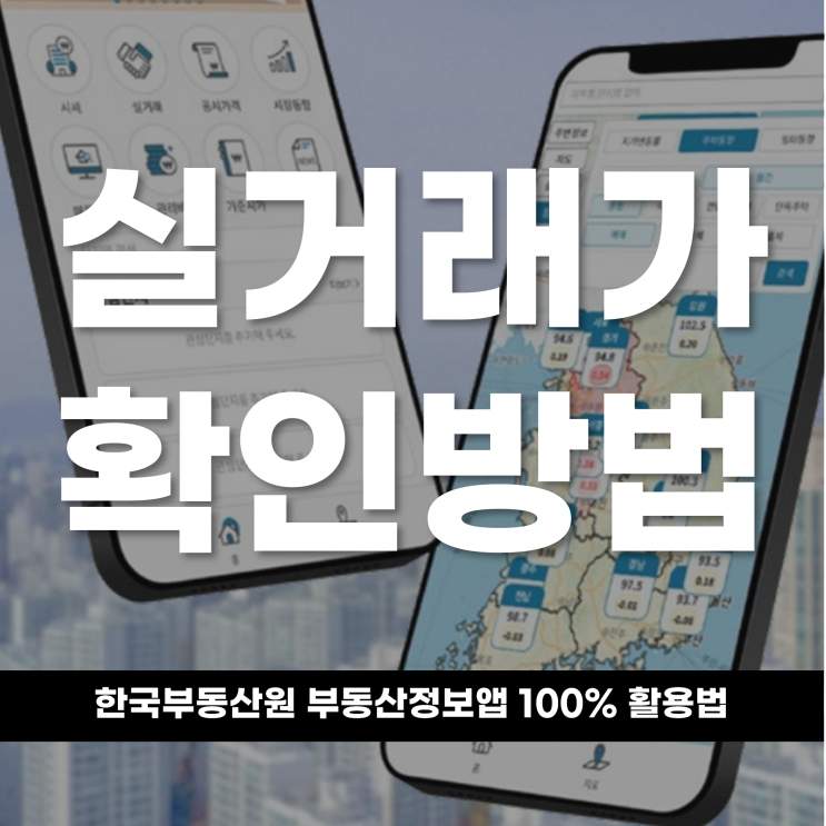  공신력 있는 실거래가 확인, 한국부동산원 부동산정보앱 100% 활용법