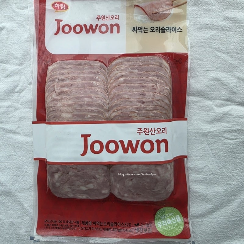 주원산오리 슬라이스 쿠팡에서 구입후기