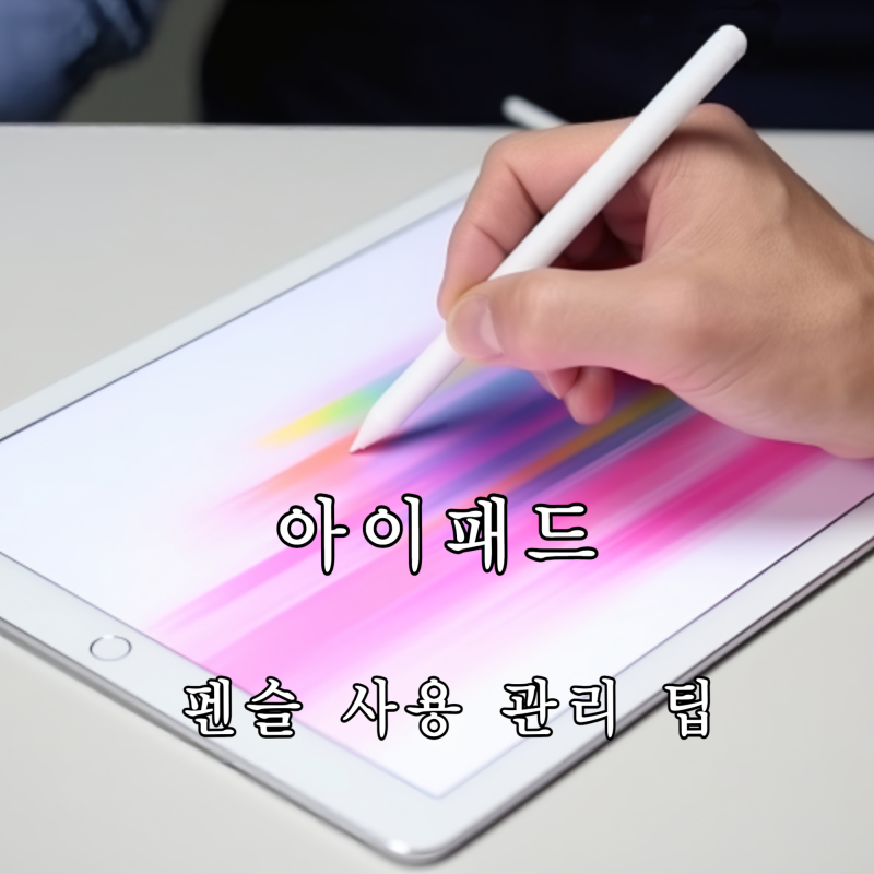 아이패드 애플펜슬 호환 1세대 2세대 3세대 사용방법 충전 관리
