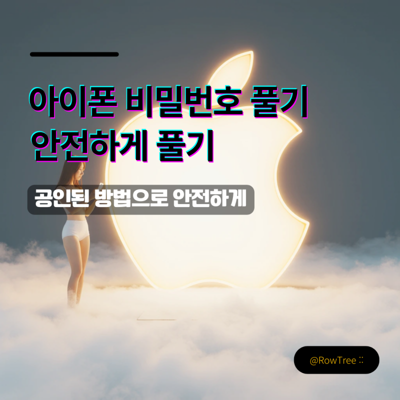 아이폰 비밀번호 풀기 : 공인된 방법으로 안전하게 풀기 (비공식 방법은 위험!)