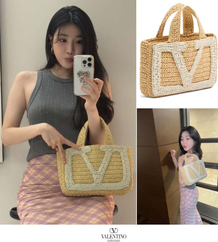  이혜리 발렌티노 신상 가방 가라바니 라피아 라탄백 가격 생각보다 괜츈해!