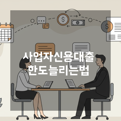  세종 사업자신용대출 초기 창업도 무담보로 한도를 키우는 노하우