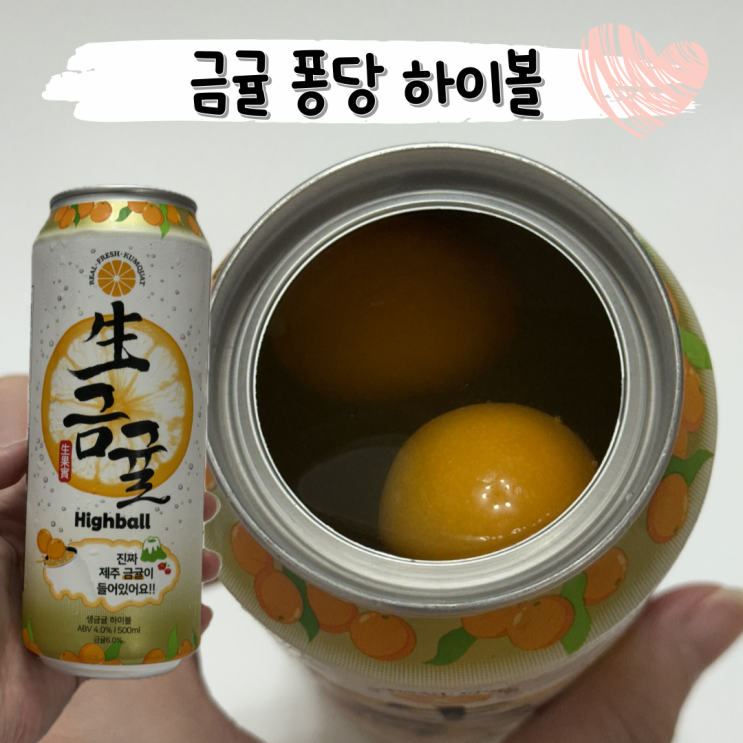  뒤늦게 빠진 상큼 매력 CU 편의점 주류 추천 ㅣ 생금귤 하이볼