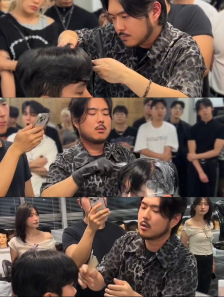  용리단길미용실 용산 미용실 맨드 살롱 용산점 우석 원장님 기술 공유 