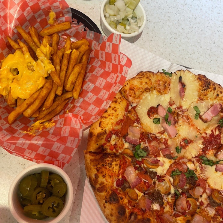  광주 첨단 주차장 넓은 피자 맛집 잭슨피자 솔직후기