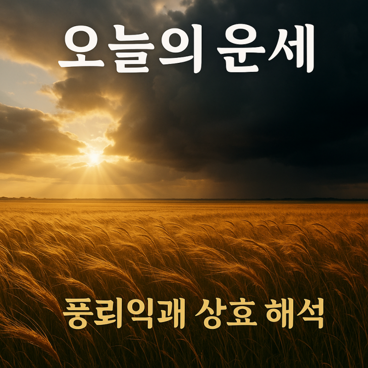 풍뢰익괘 상효 해석 오늘의 운세