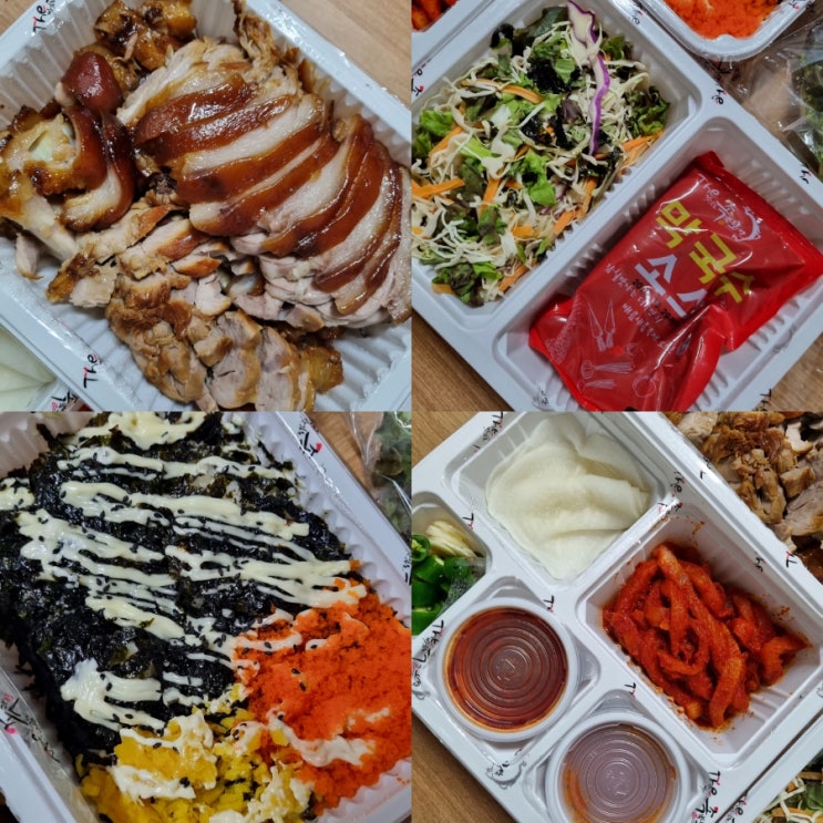  배달 족발 더맛있는 족발보쌈 방배점 족발+막국수(소) 날치알 주먹밥