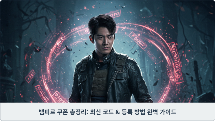  뱀피르 쿠폰 총정리: 최신 코드 & 등록 방법 완벽 가이드