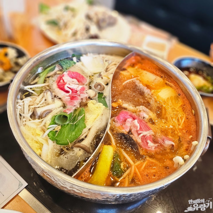  샤브올데이 봉골레 육수 깔끔하고 푸짐한 샤브샤브 뷔페 생맥주 프리