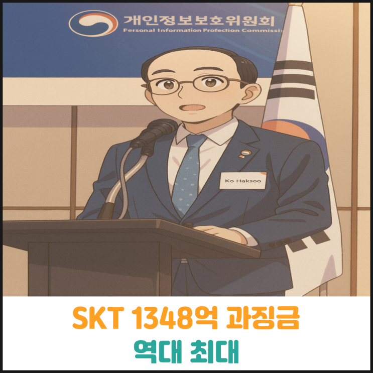  개인정보보호위원회 SKT에 1348억 과징금 부과