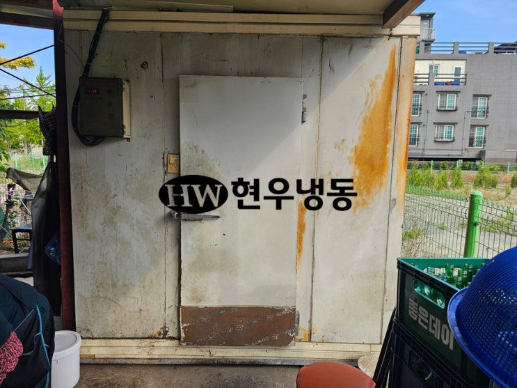  울산저온창고수리 냉동창고 제상시 누수로 드레인히터호수교체수리