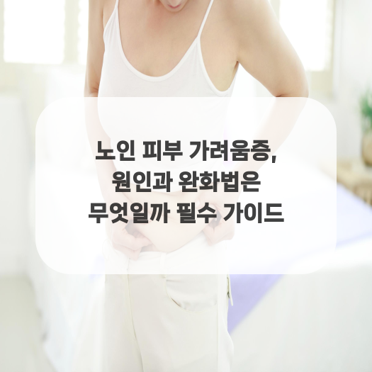  노인 피부 가려움증, 원인과 완화법은 무엇일까 필수 가이드