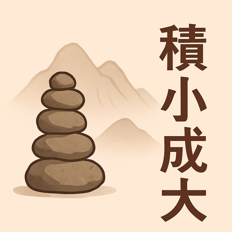   적소성대(積小成大) — 작은 노력의 힘이 큰 변화를 만든다