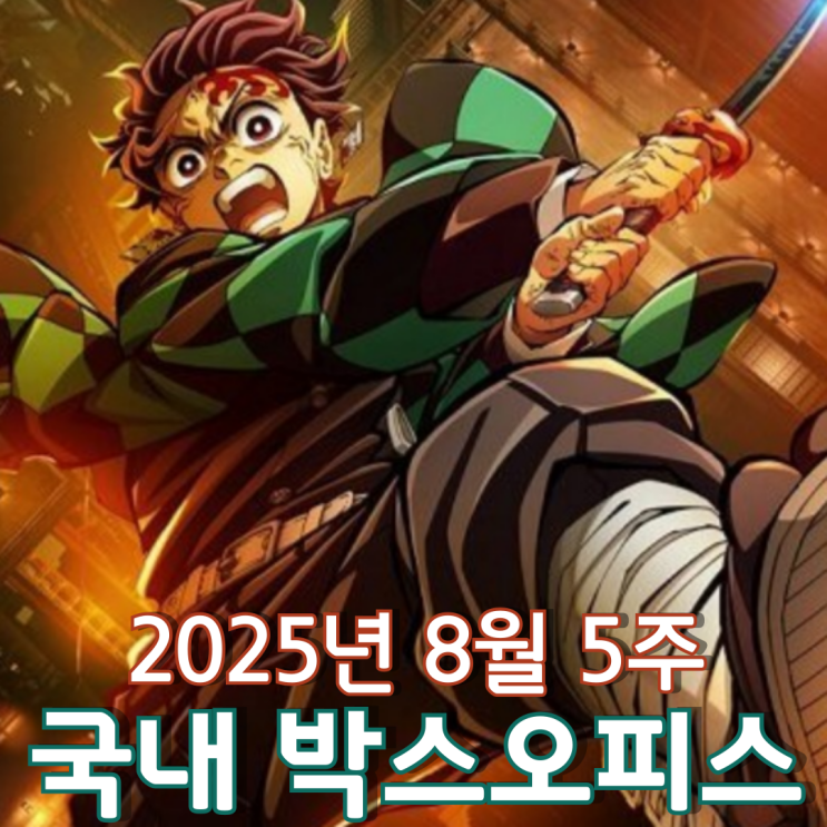  [8월 5주 국내 박스오피스] 2주째 활활 타오르는 귀멸의 칼날 흥행 열풍