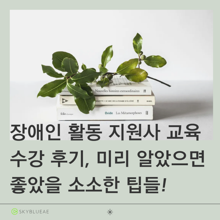  장애인 활동 지원사 교육 수강 후기, 미리 알았으면 좋았을 소소한 팁들!
