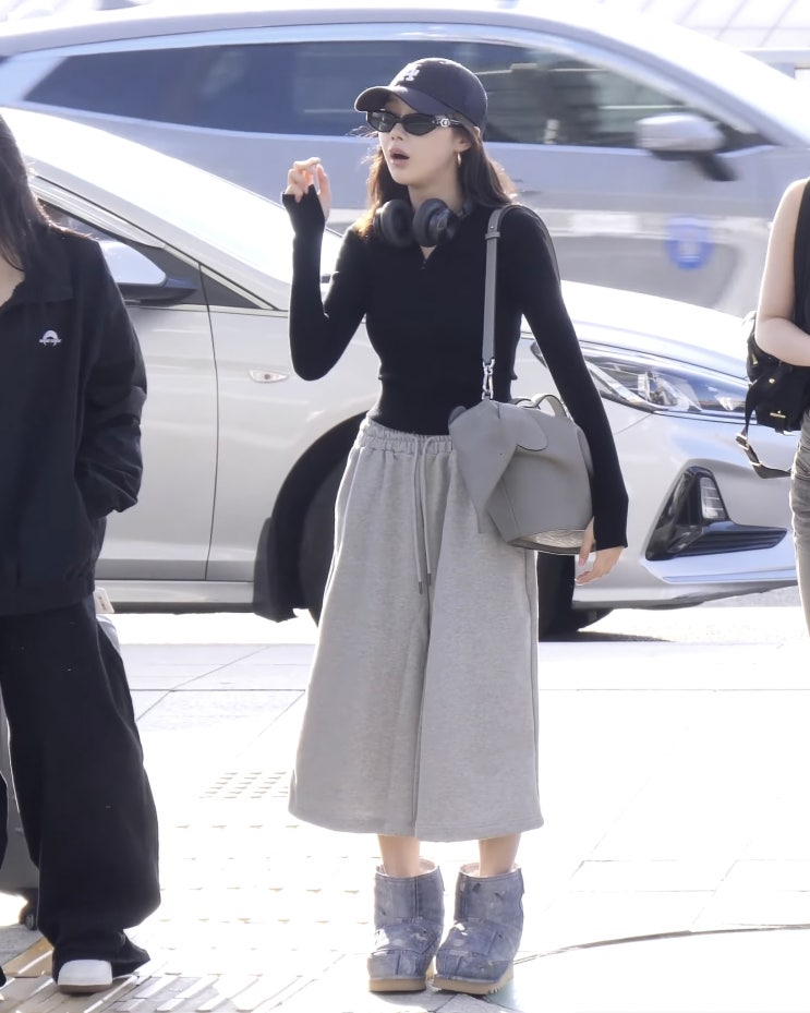  지젤 공항 패션 바지 선글라스 모자, 연예인 착장 브랜드 정리