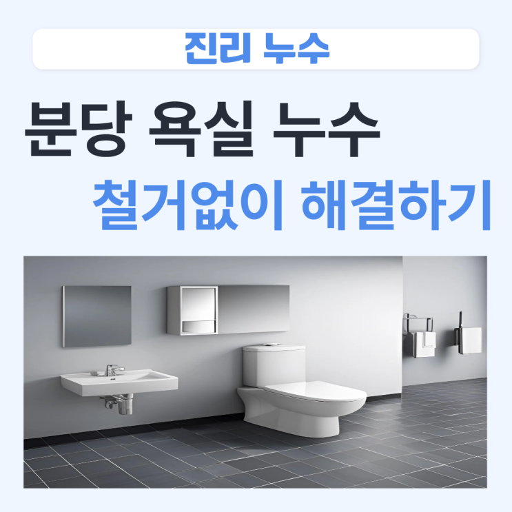  분당 욕실 누수 안방 천장  철거없이 방수공사로 해결사례