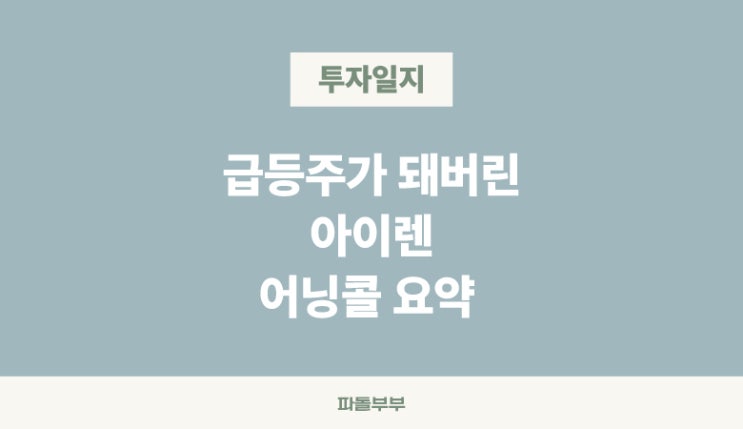  미국주식 아이렌 IREN 주가 어닝콜 실적발표 급등주 투자전망