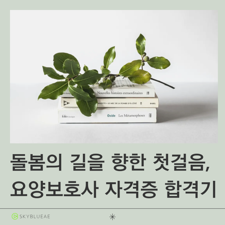  돌봄의 길을 향한 첫걸음, 요양보호사 자격증 합격기