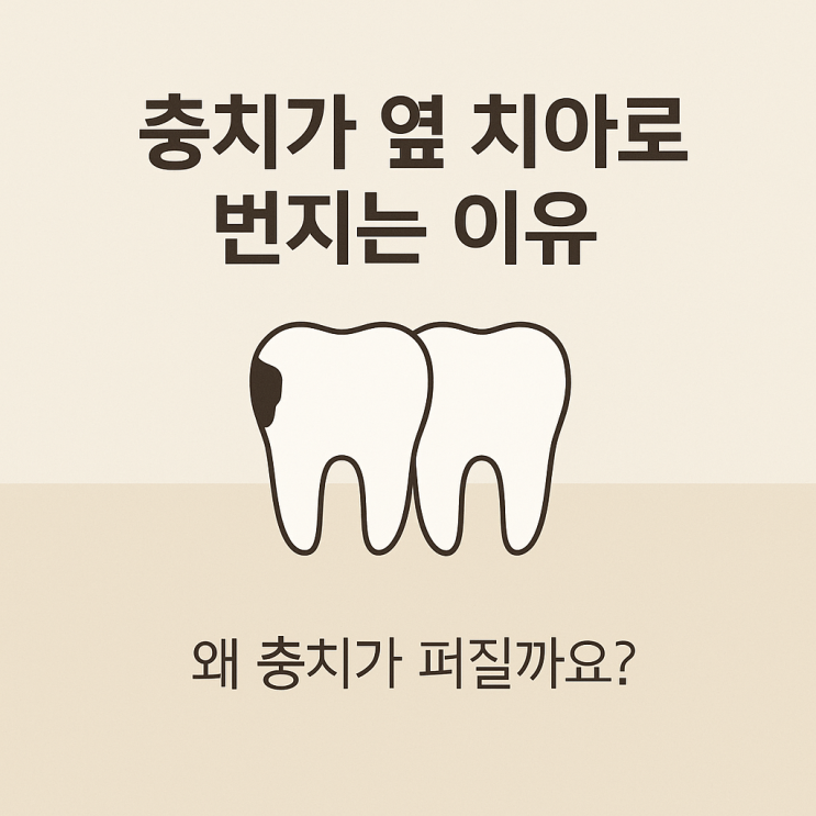   충치가 옆 치아로 번지는 이유