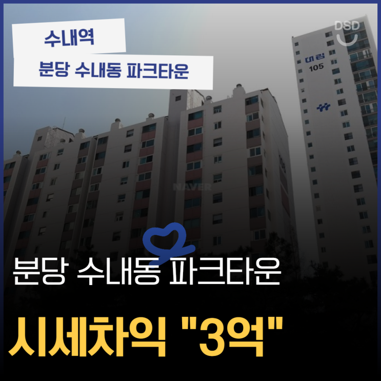  분당아파트경매 수내동 파크타운 분당 입지 분석