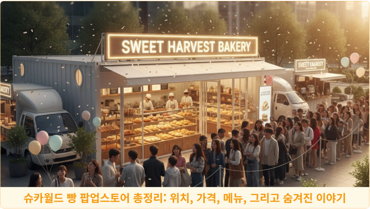  슈카월드 빵 팝업스토어 총정리: 위치, 가격, 메뉴, 그리고 숨겨진 이야기