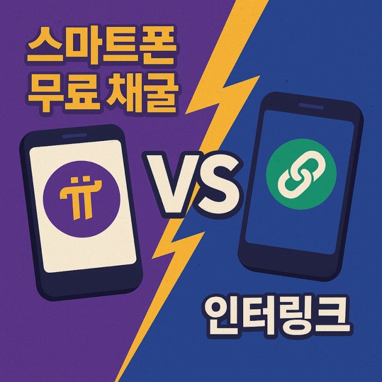  스마트폰 무료 채굴 2대장 – 파이코인 vs 인터링크, 누가 미래를 잡을까?