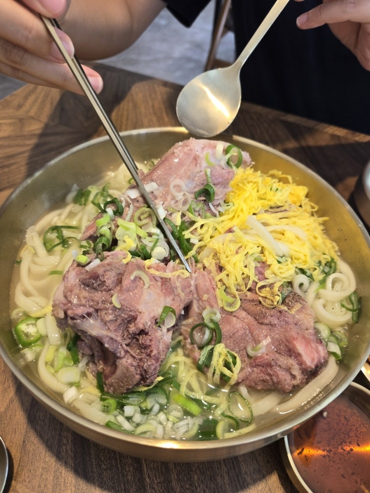  장안동 장안사거리 씨젠 근처 뼈구이&칼국수 맛집 고봉산뼈칼국수