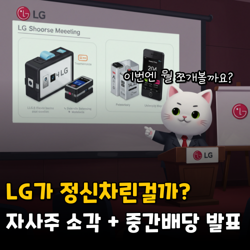 <b>LG</b> 자사주 소각과 <b>중간 배당</b> 실시 (<b>LG전자</b> 말고 지주사)