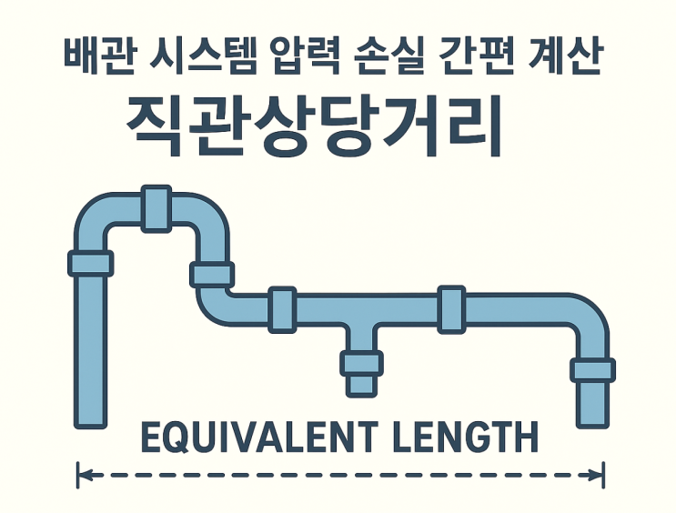  배관 시스템 압력 손실 간편 계산, 직관상당거리(Equivalent Length)
