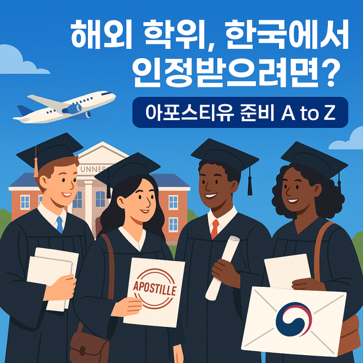  해외 학위 한국에서 인정받으려면 ? 아포스티유 준비 A to Z