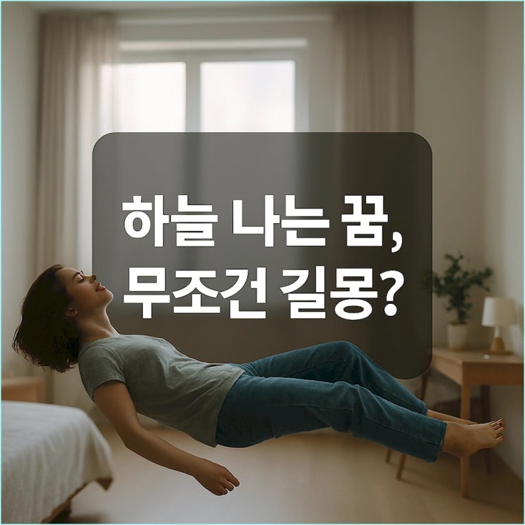  하늘 나는 꿈 해몽, 무조건 길몽? 현실 도피와 잠재력 폭발의 결정적 차이