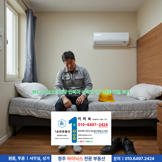  M8 vs M15X, 현장 인력이 선택한 단기원룸 리얼 후기