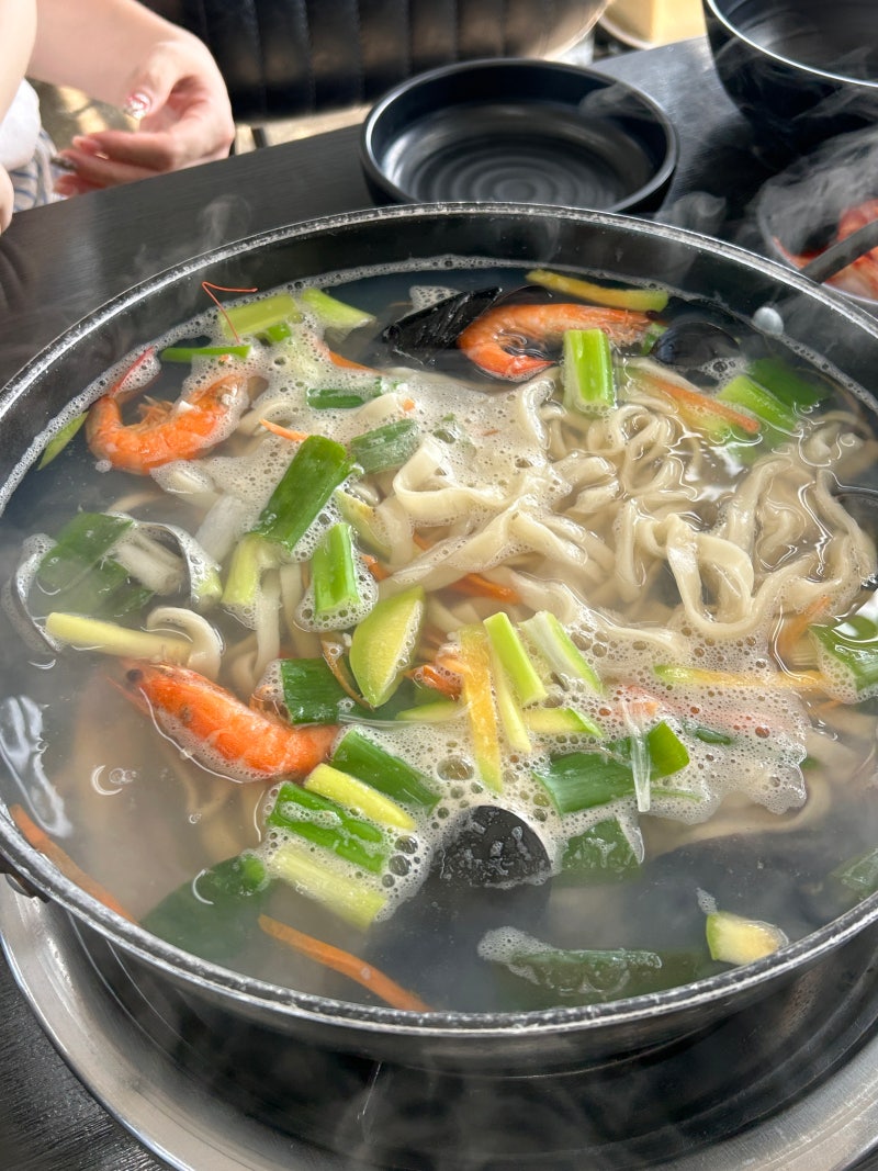 을왕리해수욕장 맛집 강지네 해물 손 칼국수 내돈내산 후기